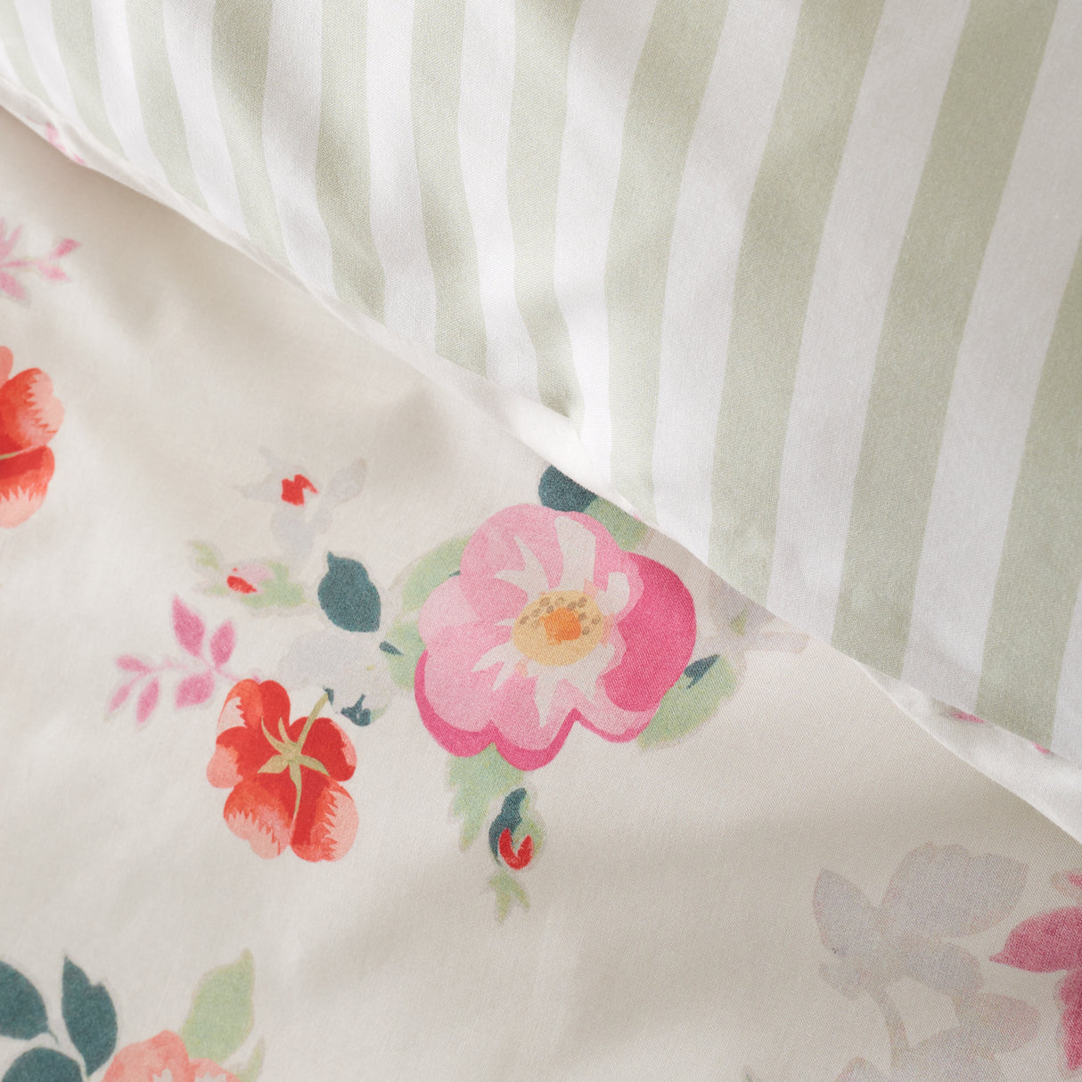 Cath Kidston Floral Bunches Green Duvet Set