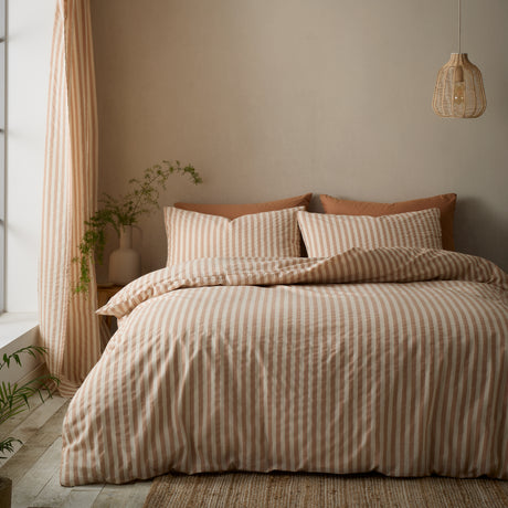 Pineapple Elephant Cotton Rich Woven Stripe Duvet Set