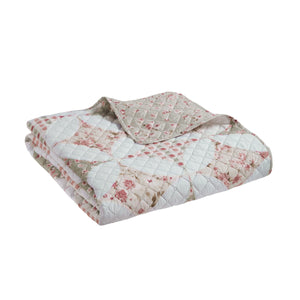 Catherine Lansfield Pinsonic Patchwork Green Duvet Set