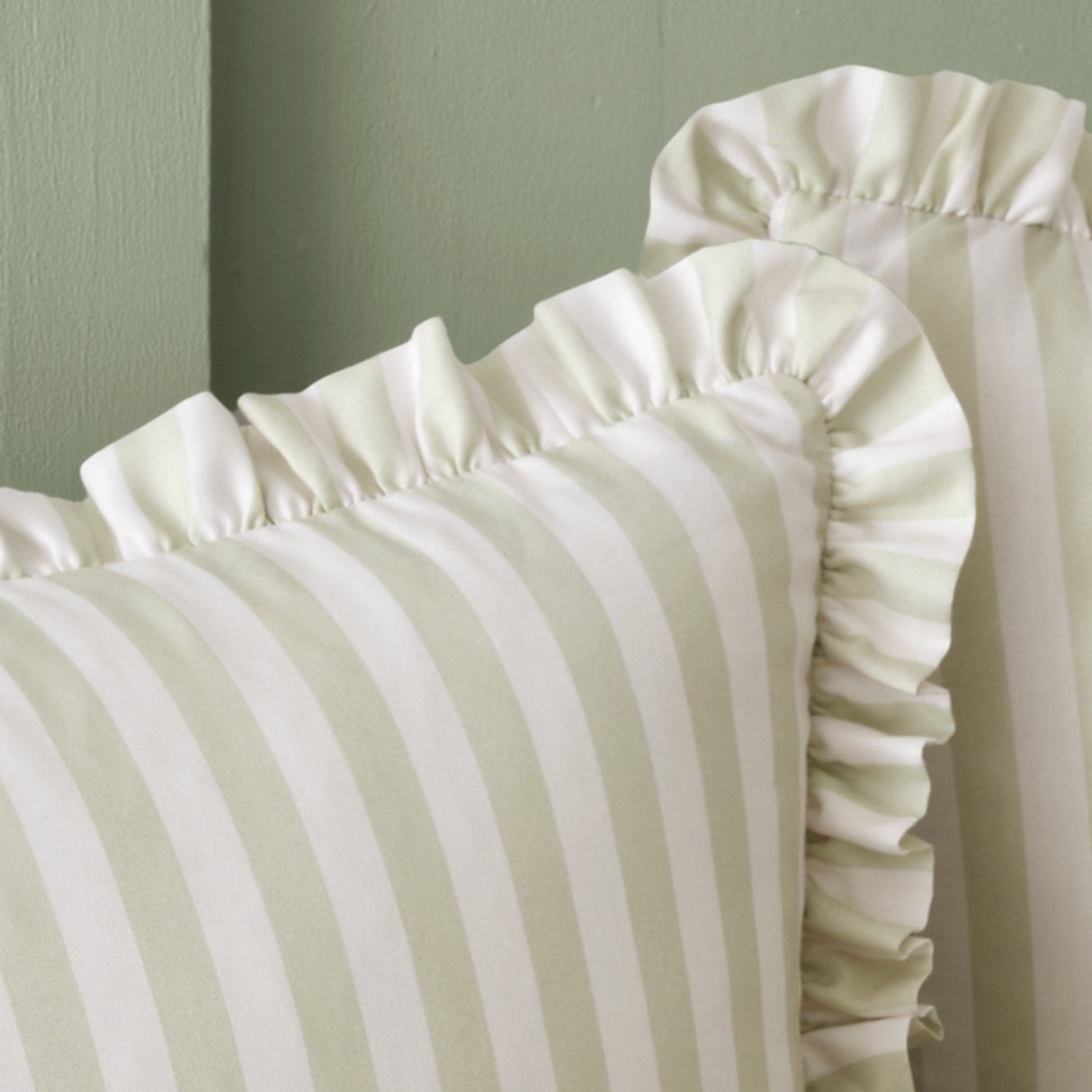 Cath Kidston Canopy Stripe Green 100% Cotton Sheets