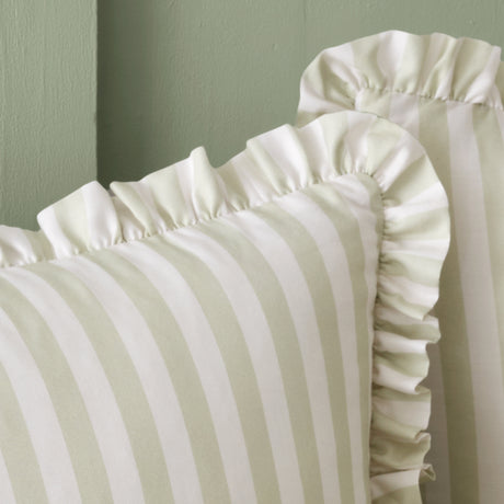Cath Kidston Canopy Stripe Green 100% Cotton Sheets
