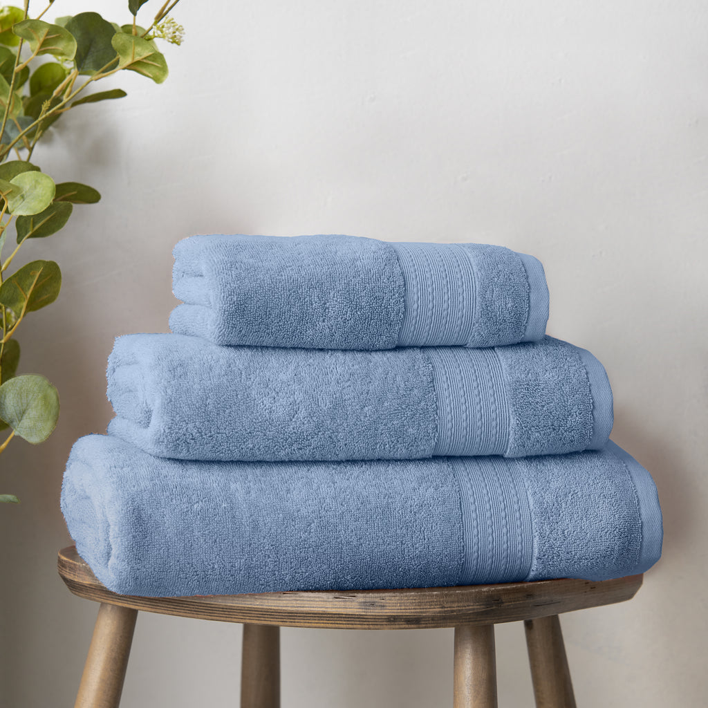Bianca Supima Cotton 100% Pure Cotton 600gsm Blue Towels