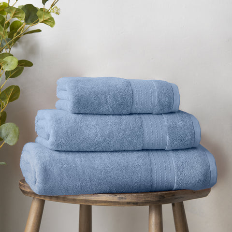 Bianca Supima Cotton 100% Pure Cotton 600gsm Blue Towels