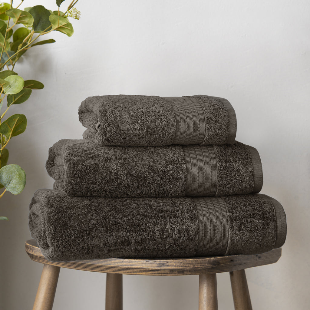 Bianca Supima Cotton 100% Pure Cotton 600gsm Charcoal Towels