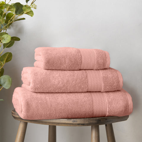 Bianca Supima Cotton 100% Pure Cotton 600gsm Pink Towels
