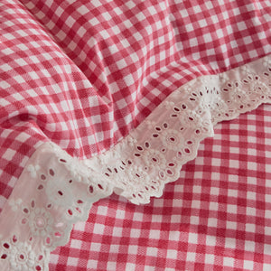 Cath Kidston Painted Gingham Lace Duvet Set