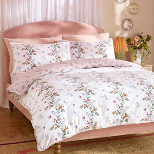 Cath Kidston Flutter Floral Pink Duvet Set