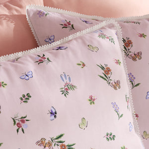 Cath Kidston Flutter Floral Pink Duvet Set