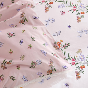 Cath Kidston Flutter Floral Pink Duvet Set