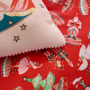 Cath Kidston Christmas Nutcracker Scene Red/Natural Duvet Set