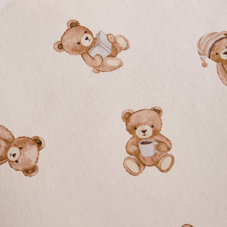 Catherine Lansfield Kids Teddy Bear Cream 100% Brushed Cotton Duvet Set