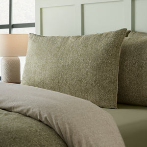 Catherine Lansfield Herringbone 100% Brushed Cotton Duvet Set