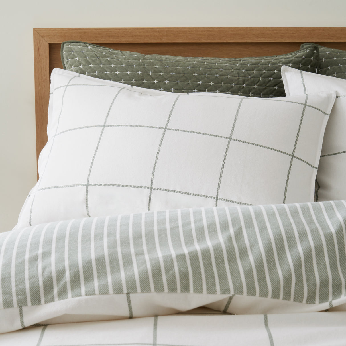 Bianca Fine Linens Regal Check 100% Brushed Cotton Duvet Set