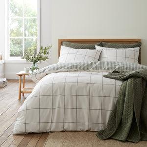 Bianca Fine Linens Regal Check 100% Brushed Cotton Duvet Set