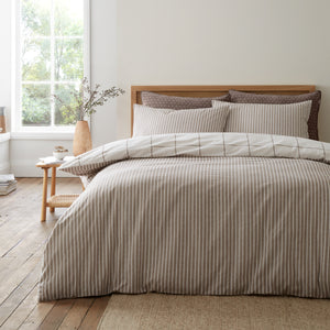 Bianca Fine Linens Regal Check 100% Brushed Cotton Duvet Set