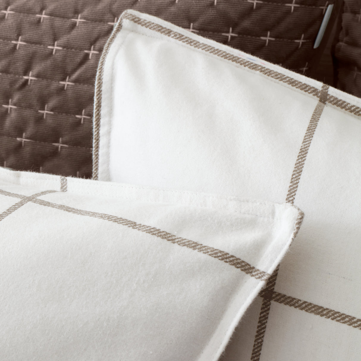 Bianca Fine Linens Regal Check 100% Brushed Cotton Duvet Set