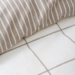Bianca Fine Linens Regal Check 100% Brushed Cotton Duvet Set