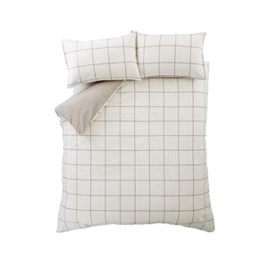 Bianca Fine Linens Regal Check 100% Brushed Cotton Duvet Set