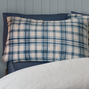 Catherine Lansfield Cosy Ribbed Check Duvet Set