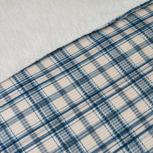 Catherine Lansfield Cosy Ribbed Check Duvet Set