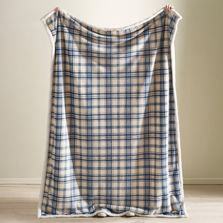 Catherine Lansfield Cosy Ribbed Check Duvet Set