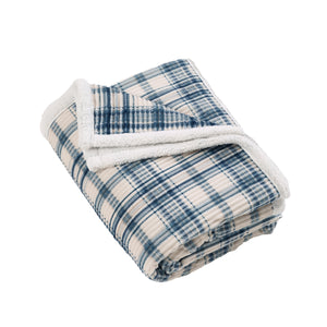 Catherine Lansfield Cosy Ribbed Check Duvet Set