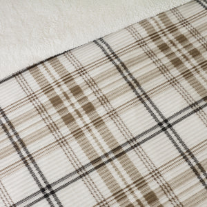 Catherine Lansfield Cosy Ribbed Check Duvet Set