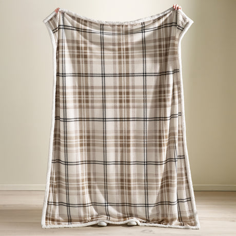 Catherine Lansfield Cosy Ribbed Check Duvet Set
