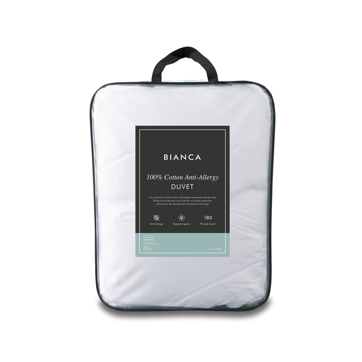 Bianca Fine Linens 100% Cotton Anti-Allergy Duvet