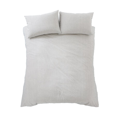 Pineapple Elephant Cotton Rich Narrow Woven Stripe Duvet Set