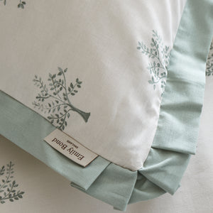 Emily Bond Dapplewood Trees Cream/Green Duvet Set