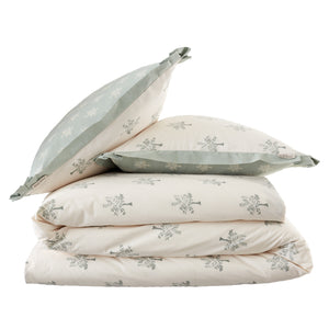 Emily Bond Dapplewood Trees Cream/Green Duvet Set