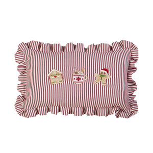 Catherine Lansfield Christmas Gingerbread Stripe Natural Duvet Set