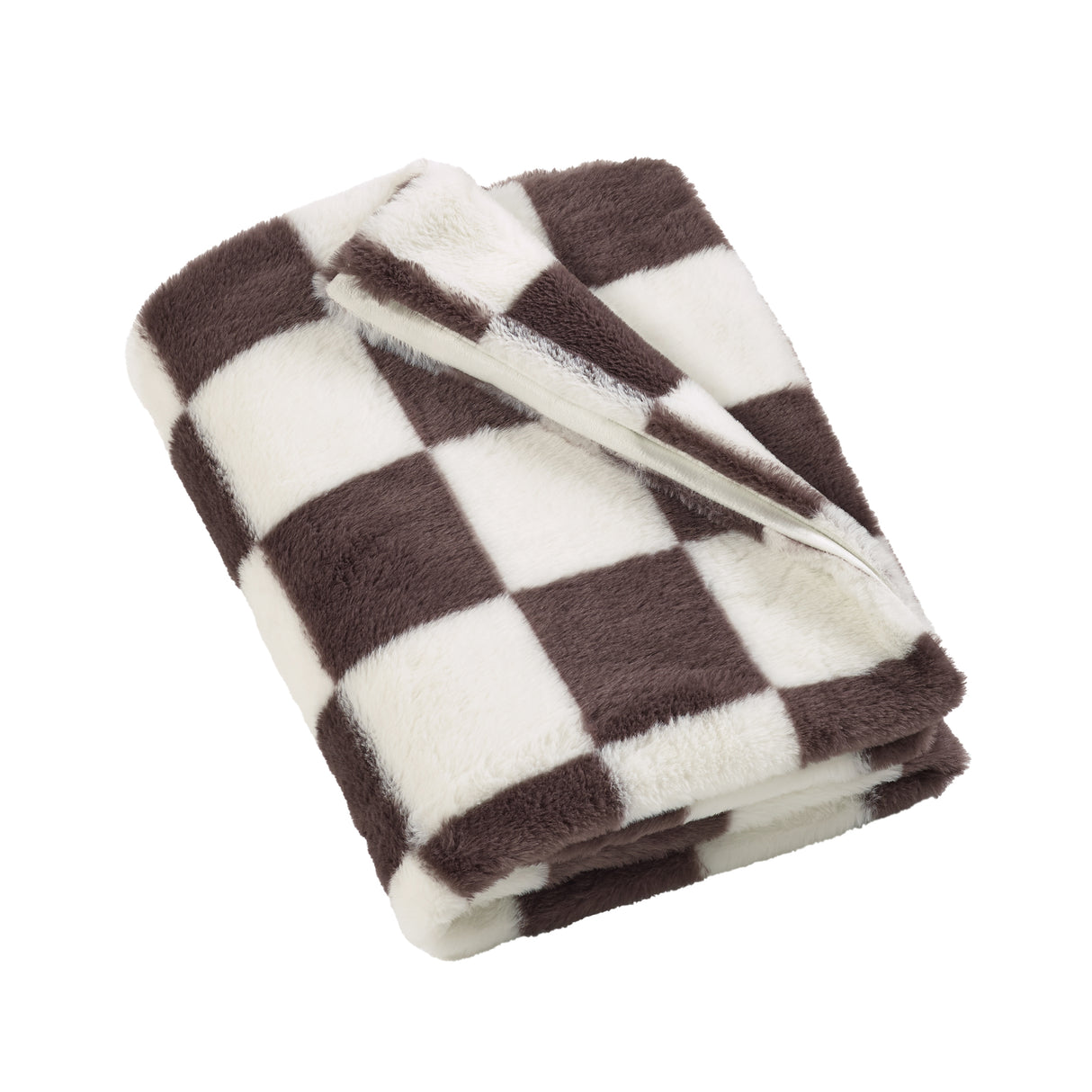 Catherine Lansfield Cosy Soft Checkerboard 130cm 170cm Throw