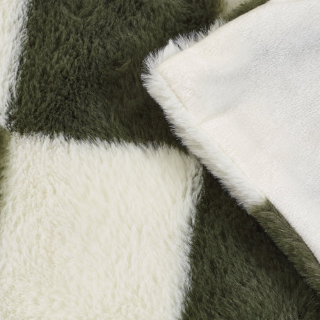 Catherine Lansfield Cosy Soft Checkerboard 130cm 170cm Throw