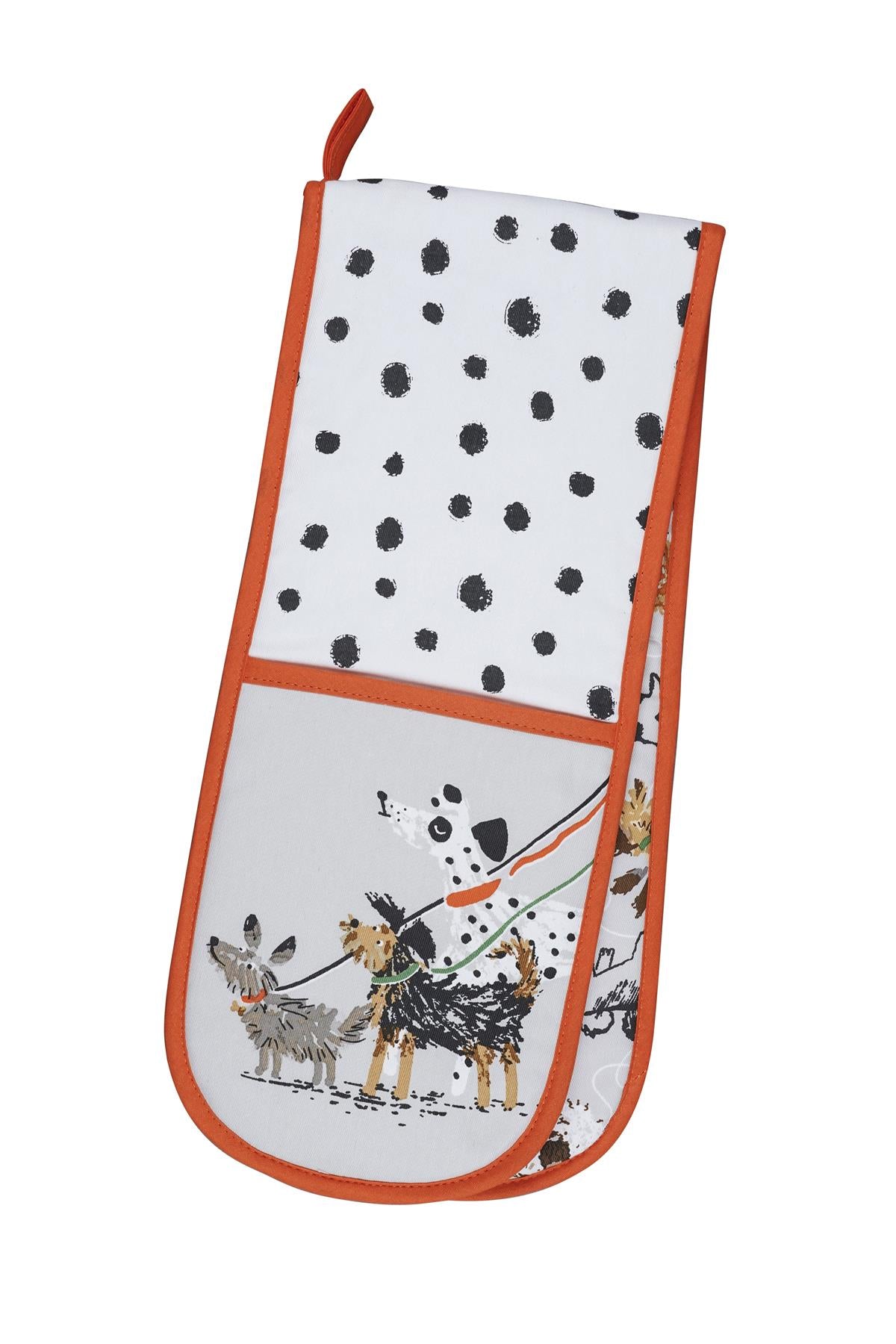 Ulster Weavers Dog Days Grey Double Oven Glove
