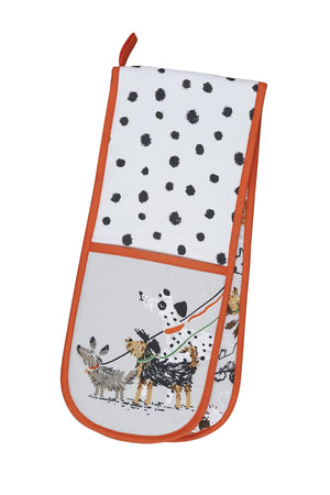 Ulster Weavers Dog Days Grey Double Oven Glove