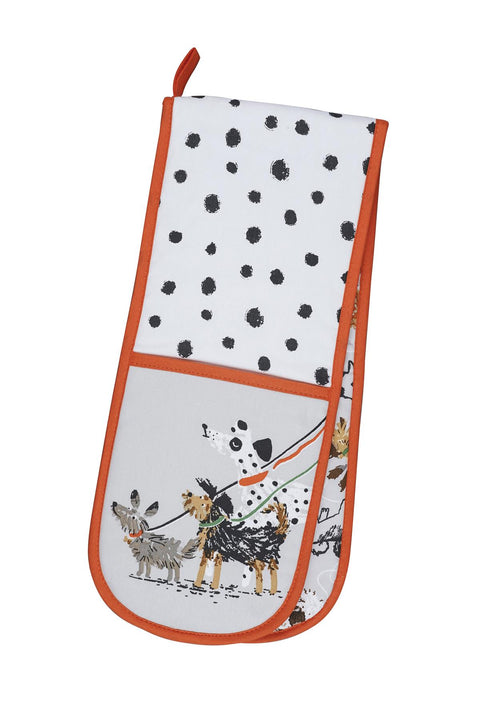 Ulster Weavers Dog Days Grey Double Oven Glove