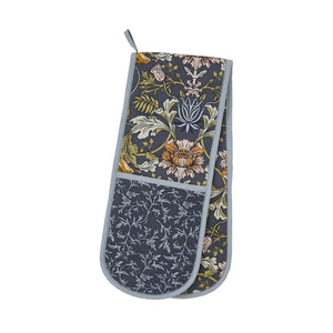 Ulster Weavers Finch & Flower Navy Double Oven Glove