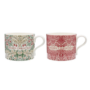 Morris & Co Christmas Bluebell & Blackthorn Set of 2 Mugs