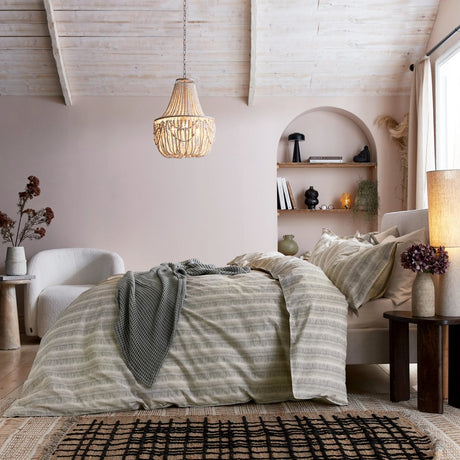 Abagail Ahern x Murmur Moya Charcoal/Canvas Cream Duvet Set