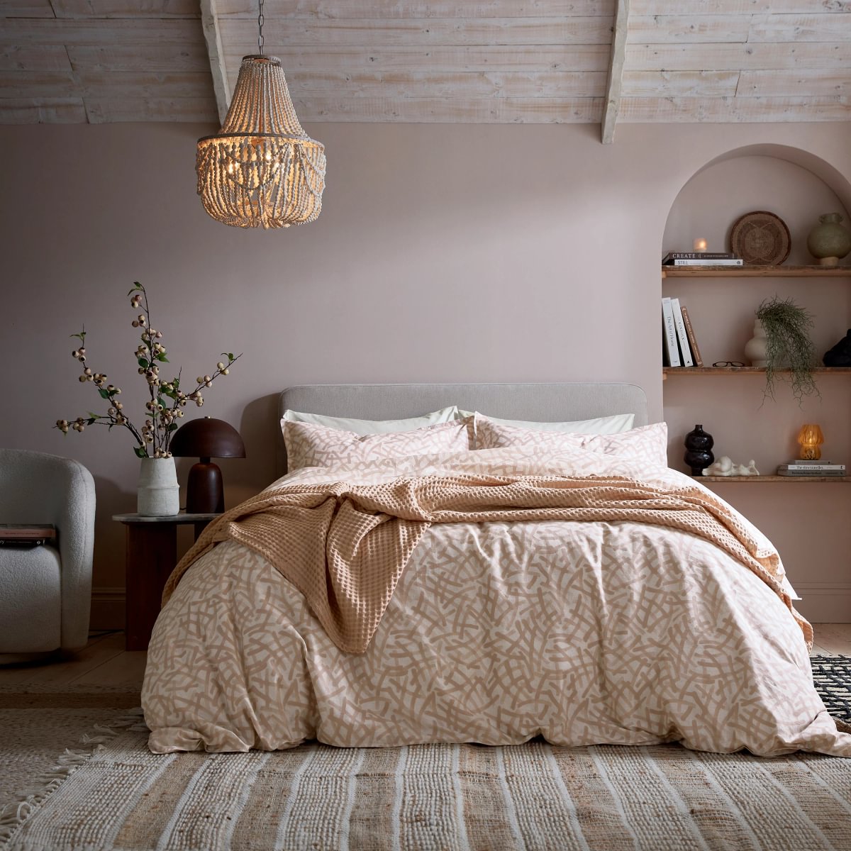 Abagail Ahern x Murmur Oonagh Dusky Pink Duvet Set