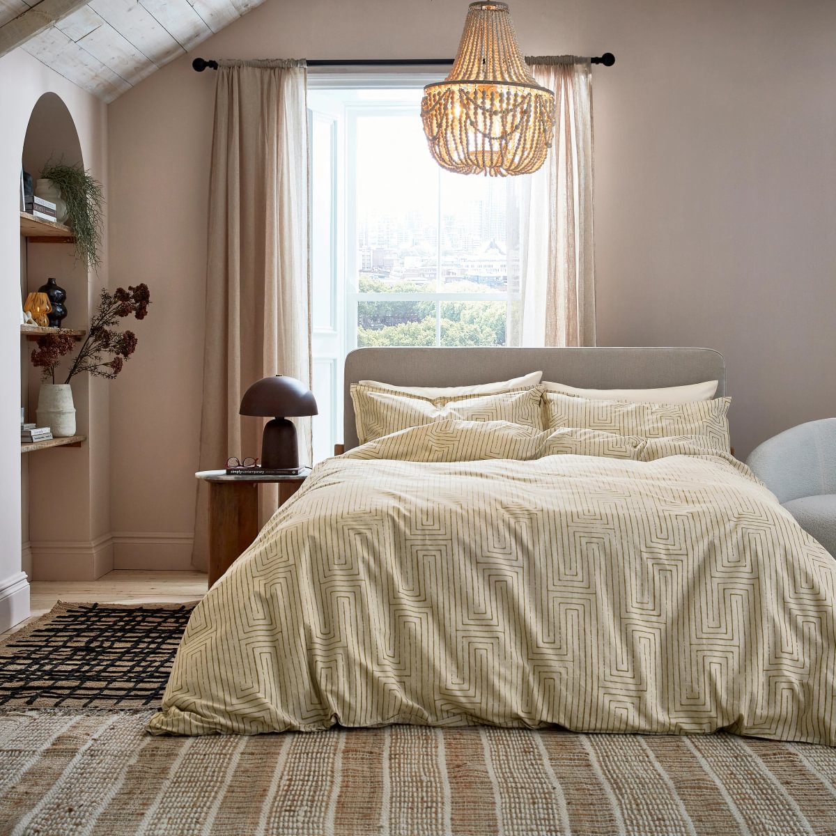 Abagail Ahern x Murmur Pia Warm Ochre Duvet Set
