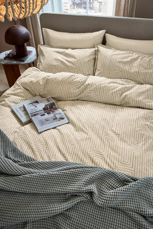 Abagail Ahern x Murmur Pia Warm Ochre Duvet Set