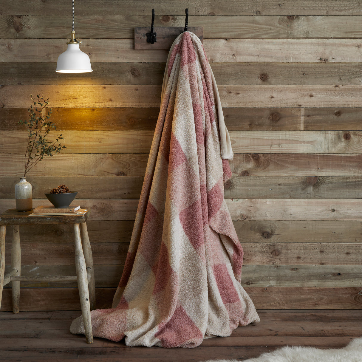 Appletree Ashford Check Natural 100% BCI Brushed Cotton Duvet Set