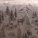 Dreams N Drapes Alpine Stag Natural 100% BCI Brushed Cotton Duvet Set