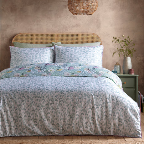 Appletree Abstract Floral Green Duvet Set