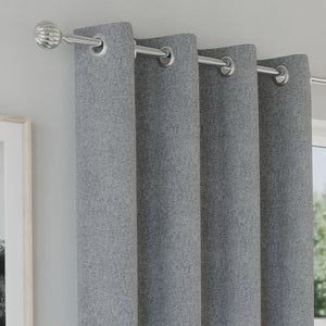 Tyrone Austin 100% Blackout Lined Eyelet Curtains