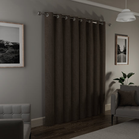 Tyrone Austin 100% Blackout Lined Eyelet Curtains