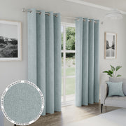 Tyrone Austin 100% Blackout Lined Eyelet Curtains